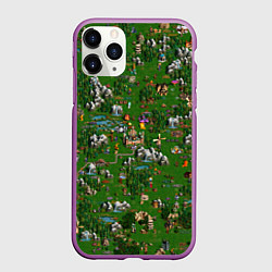 Чехол iPhone 11 Pro матовый Герои 3 Карта Сопряжения, цвет: 3D-фиолетовый