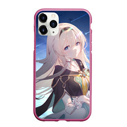 Чехол iPhone 11 Pro матовый Honkai Star Rail Firefly smile