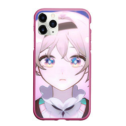 Чехол iPhone 11 Pro матовый Honkai Star Rail Firefly smile