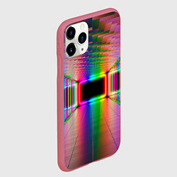 Чехол iPhone 11 Pro матовый Светящаяся неоновая галерея, цвет: 3D-малиновый — фото 2