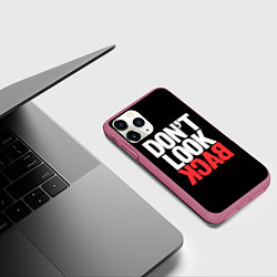Чехол iPhone 11 Pro матовый Dont look back - the call, цвет: 3D-малиновый — фото 2