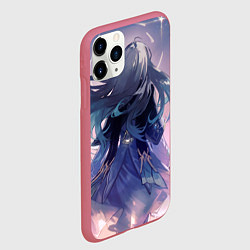Чехол iPhone 11 Pro матовый Honkai Star Rail Firefly smile, цвет: 3D-малиновый — фото 2