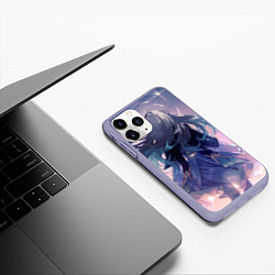 Чехол iPhone 11 Pro матовый Honkai Star Rail Firefly smile, цвет: 3D-светло-сиреневый — фото 2