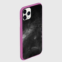 Чехол iPhone 11 Pro матовый Монохромный космос, цвет: 3D-фиолетовый — фото 2