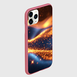 Чехол iPhone 11 Pro матовый Блестящая лакшери текстура, цвет: 3D-малиновый — фото 2