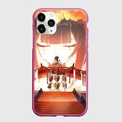 Чехол iPhone 11 Pro матовый Honkai Star Rail Sparkle театр, цвет: 3D-малиновый
