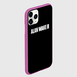 Чехол iPhone 11 Pro матовый Alan Wake 2 logo game, цвет: 3D-фиолетовый — фото 2