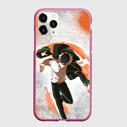 Чехол iPhone 11 Pro матовый Ветролом - Харука, цвет: 3D-малиновый