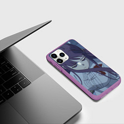 Чехол iPhone 11 Pro матовый Fern Fight, цвет: 3D-фиолетовый — фото 2
