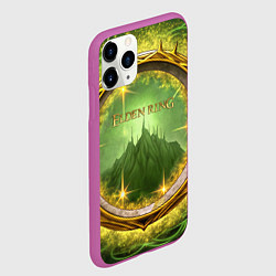 Чехол iPhone 11 Pro матовый Elden Ring logo, цвет: 3D-фиолетовый — фото 2