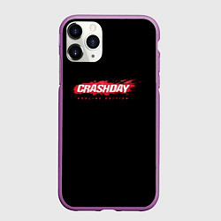 Чехол iPhone 11 Pro матовый Crashday, цвет: 3D-фиолетовый