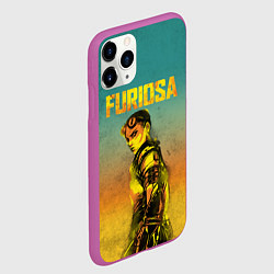 Чехол iPhone 11 Pro матовый Mad Max - Furiosa, цвет: 3D-фиолетовый — фото 2