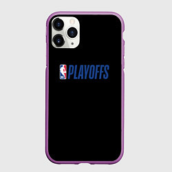 Чехол iPhone 11 Pro матовый NBA playoffs, цвет: 3D-фиолетовый