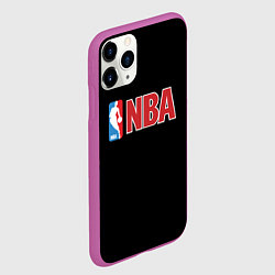 Чехол iPhone 11 Pro матовый NBA logo, цвет: 3D-фиолетовый — фото 2