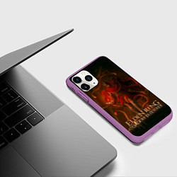 Чехол iPhone 11 Pro матовый Мессмер пронзатель Elden ring, цвет: 3D-фиолетовый — фото 2
