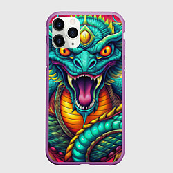 Чехол iPhone 11 Pro матовый Мифическая змея