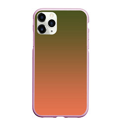 Чехол iPhone 11 Pro матовый Абстрактный градиент, цвет: 3D-розовый