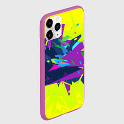 Чехол iPhone 11 Pro матовый В стиле киберпанка, цвет: 3D-фиолетовый — фото 2