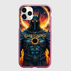 Чехол iPhone 11 Pro матовый Elden Ring black knight, цвет: 3D-малиновый