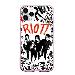 Чехол iPhone 11 Pro матовый Paramore - riot, цвет: 3D-розовый