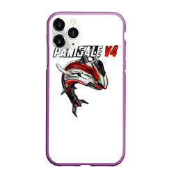 Чехол iPhone 11 Pro матовый Ducati Panigale V4 shark