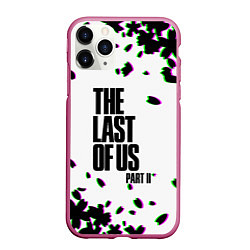 Чехол iPhone 11 Pro матовый The last of us лепестки, цвет: 3D-малиновый