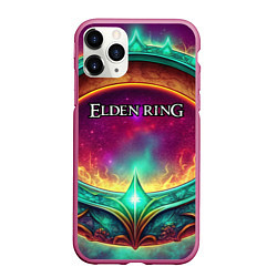 Чехол iPhone 11 Pro матовый Elden Ring кольцо и магия, цвет: 3D-малиновый