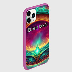 Чехол iPhone 11 Pro матовый Elden Ring кольцо и магия, цвет: 3D-фиолетовый — фото 2