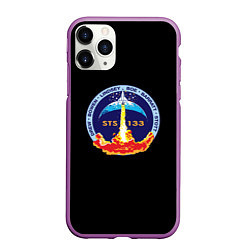 Чехол iPhone 11 Pro матовый NASA space trend, цвет: 3D-фиолетовый