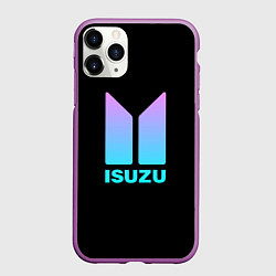 Чехол iPhone 11 Pro матовый Isuzu neon steel, цвет: 3D-фиолетовый