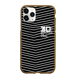 Чехол iPhone 11 Pro матовый Thirty Seconds to Mars pattern optic