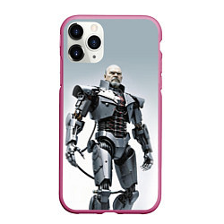 Чехол iPhone 11 Pro матовый Cyber Lenin - ai art