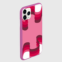 Чехол iPhone 11 Pro матовый Музыкальная линия, цвет: 3D-фиолетовый — фото 2