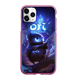 Чехол iPhone 11 Pro матовый Ku Ori and the Will of the Wisps, цвет: 3D-малиновый