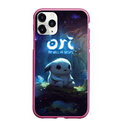 Чехол iPhone 11 Pro матовый Naru Ori and the Will of the Wisps, цвет: 3D-малиновый