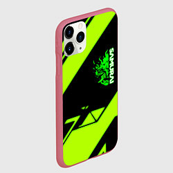 Чехол iPhone 11 Pro матовый Киберпанк кислотная геометрия, цвет: 3D-малиновый — фото 2