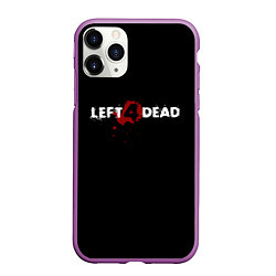 Чехол iPhone 11 Pro матовый Left 4 Dead logo, цвет: 3D-фиолетовый