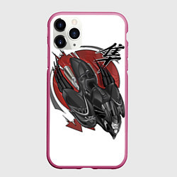 Чехол iPhone 11 Pro матовый Suzuki Hayabusa сокол, цвет: 3D-малиновый