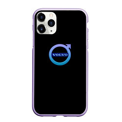 Чехол iPhone 11 Pro матовый Volvo neon logo