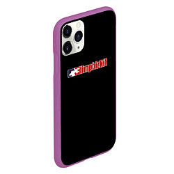 Чехол iPhone 11 Pro матовый Limp Bizkit logo rock, цвет: 3D-фиолетовый — фото 2