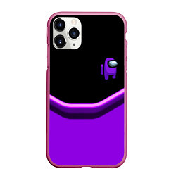 Чехол iPhone 11 Pro матовый Among us neon geometry