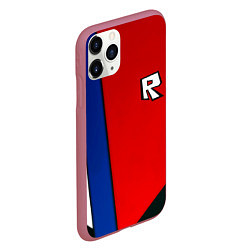 Чехол iPhone 11 Pro матовый Roblox uniform, цвет: 3D-малиновый — фото 2