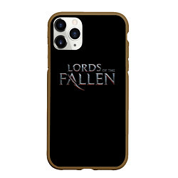 Чехол iPhone 11 Pro матовый Lord of the fallen logo, цвет: 3D-коричневый