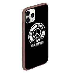 Чехол iPhone 11 Pro матовый Metal gear solid snake logo, цвет: 3D-коричневый — фото 2