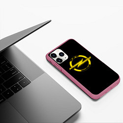 Чехол iPhone 11 Pro матовый Opel yellow, цвет: 3D-малиновый — фото 2