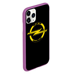 Чехол iPhone 11 Pro матовый Opel yellow, цвет: 3D-фиолетовый — фото 2