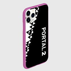 Чехол iPhone 11 Pro матовый Portal geometry steel, цвет: 3D-фиолетовый — фото 2