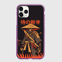 Чехол iPhone 11 Pro матовый Самурай нежить, цвет: 3D-фиолетовый