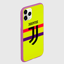 Чехол iPhone 11 Pro матовый Juventus sport line, цвет: 3D-фиолетовый — фото 2