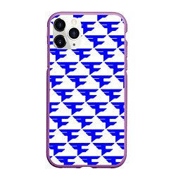 Чехол iPhone 11 Pro матовый FaZe Clan pattern team, цвет: 3D-фиолетовый